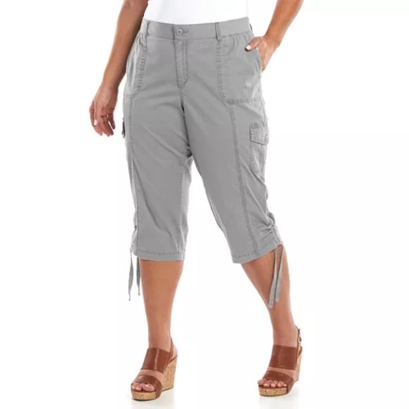 Sonoma  Steel Blue Cargo Capris - Picture 1 of 8